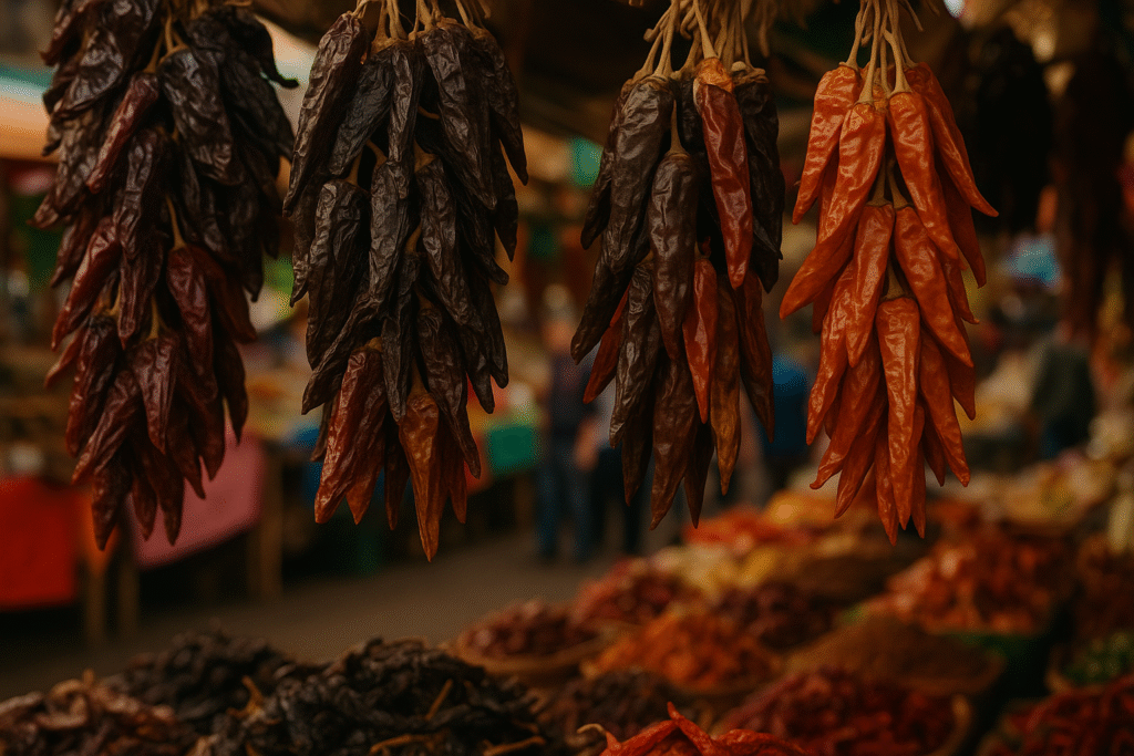 Ardei iute în piața mexicană