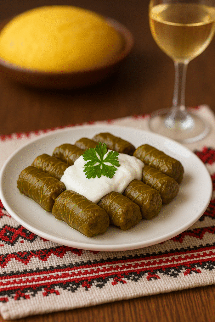 Sărmăluțe de vită în frunze de viță – Rețetă tradițională